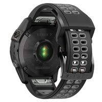 Tali Jam Tangan Olahraga Dua Warna Fenix 7X/6/5/8 Quick Fit Silikon untuk Garmin Instinct 2, Tali Jam 20mm 22mm 26mm