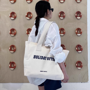 Custom Logo Color Oversized Cotton Canvas Tote Bags Reusable Durable Weekender Giant Large Grocery Shopping Sporty Bag for Yoga