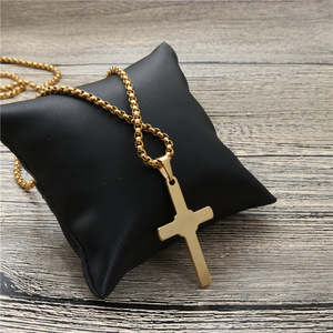 <b>Cross</b> Pendant Necklace Zinc Alloy Unisex Gift Jewelry - Product Image 4