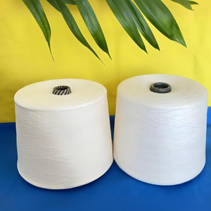 MVS NE 16/1 100% Birla Liva Eco Viscose Raw White Vortex Spun Yarn para tejer y tejer - Product Image 4