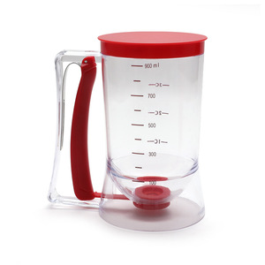 Wholesale High Quality Eco-Friendly Plastic and Silicone <b>Box</b> Design <b>Cupcake</b> Pancake Batter Dispenser with Measurement Function - Product Image 5