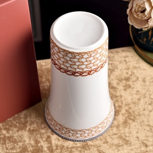 Jarrón de Cerámica Transparente Hecho a Mano, Estilo Art Deco, Simple y Moderno, Ligero, Ideal para Regalos Navideños - Product Image 4
