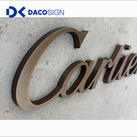 Enseigne en lettres métalliques personnalisées Dacosign pour les entreprises, les plazas et les restaurants, affichage extérieur, publicité, signalisation lumineuse