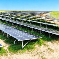 Système de montage au sol en aluminium de haute qualité pour panneaux solaires, structure solaire pour l'installation de panneaux photovoltaïques