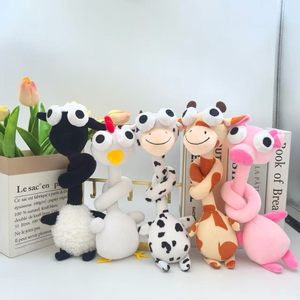 Novedad 2026 Llavero de Peluche de Animales con Cuello Largo, Divertidos Diseños de Perro Salchicha, <span class=keywords><strong>Vaca</strong></span>, Cerdo, Pollo, Juguetes de Peluche, Colgante para Bolso y Llavero - Product Image 1