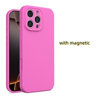 Coque de téléphone portable magnétique en silicone liquide pour iPhone 17 Air 16 15 14 13 12 11 Promax Plus Soft Touch Back Cover Accessories