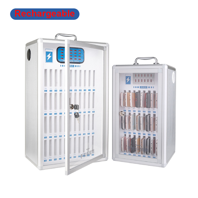 Customized Rechargeable Cellphone Storage Case Portable Cell Phone Locker for Classroom School Aluminum Mobile Phone Cabinet