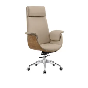 Modern lüks yönetici mobilya ergonomik ofis döner koltuk deri patron ceo'su sandalye toptan ev ofis konferans koltukları