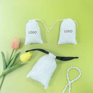 Sacs en coton à cordon de serrage en gros, sacs à bijoux, pochettes cadeaux pour le rangement de cadeaux - Product Image 4