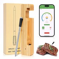 Termometer Digital nirkabel tahan air, untuk makanan dapur rumah tangga pintar
