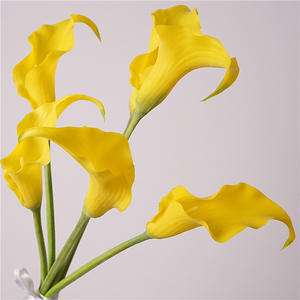 Tulipán de Cala Artificial W-A0206, de una Sola Cara, Tacto Realista, Goma Suave, para Diseño Artístico y Decoración de Bodas - Product Image 1