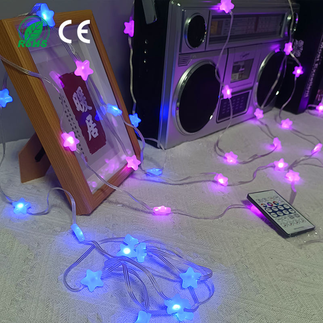 LED APP Control Multi-color Smart RGB String Lights USB Powered for Christmas Home Atmosphere Decoration Light