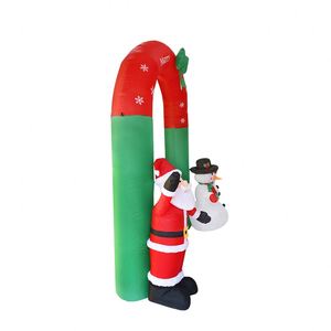 Arche gonflable de Noël spéciale avec LED, 2,4 m, en polyester, pour décorations de bonhommes de neige et accessoires de maison/lieux événementiels – Fournisseur Distributeur - Product Image 3