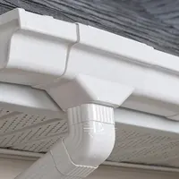 PVC Rain Water Gutter and Downspout, Roof Drainage
