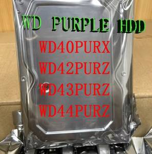 Disco Duro Interno SATA de 3.5'' WD40PURX WD42PURZ WD43PURZ WD44PURZ WD40EFRX de 4TB para Monitoreo, Color Morado Original - Product Image 1