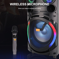 SING-E ZQS12150 Producción de Fábrica Nuevo Altavoz Inalámbrico BT de 12 Pulgadas con Audio, Karaoke Profesional para Exteriores con Carga