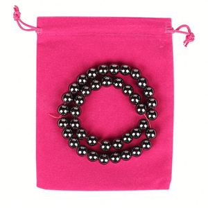 Custom Small Size Velvet Drawstring Pouch Bag Velvet Jewelry Gift Bag - Product Image 2