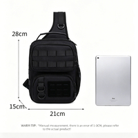 Sac à bandoulière d'extérieur durable, léger, imperméable, grande capacité, multi-compartiments, sac à bandoulière décontracté pour le sport