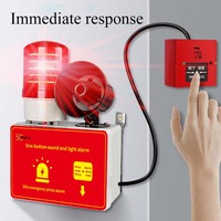 12V Ton- und Blitzlicht-Sirenenalarm 110dB Akustische & Visuelle Warnleuchte mit Blinkender LED für Sicherheitsalarmsysteme