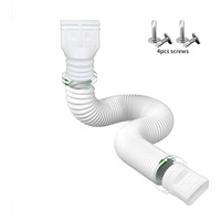 Extensions de gouttière en PEHD durables et légères, vente directe d'usine, pour drainage extérieur de l'eau de pluie, tuyau de drainage flexible