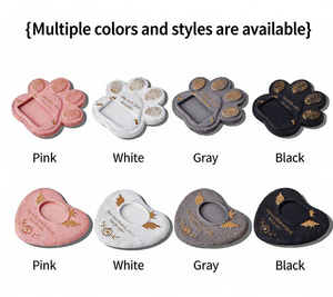 Ритуальный куб из цемента ручной работы в форме сердца для домашних животных (собак, кошек, мелких животных) с эко-памятной открыткой - Product Image 6