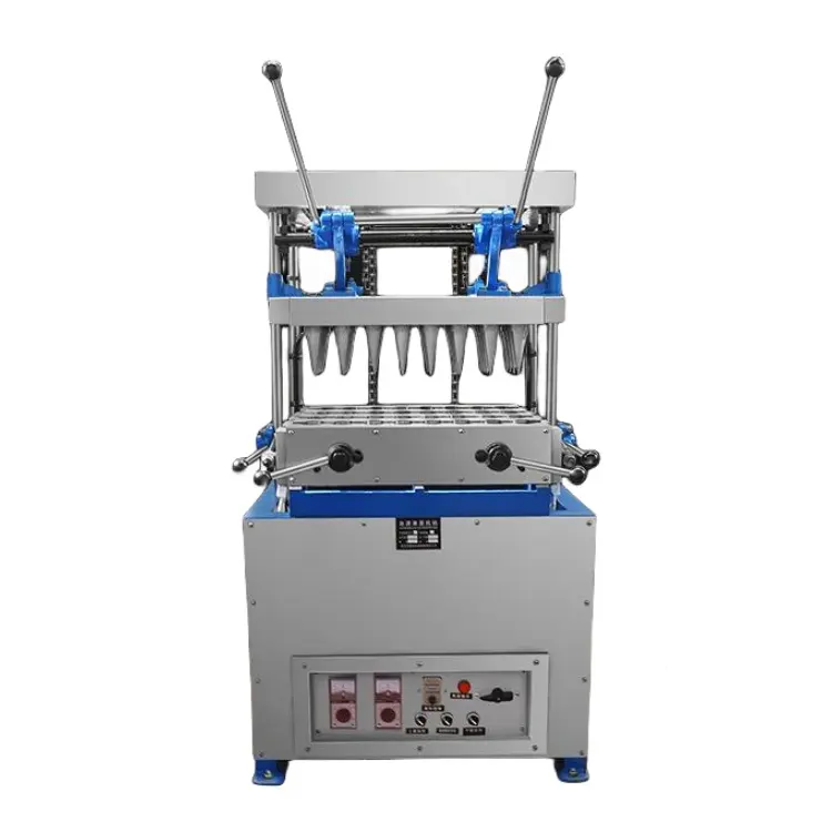 The New Stainless Steel Ice Cream Cone Machines Cornet Rolled Cones Making Machine Wafer Sugar Pizza Cone Machine Factory Price