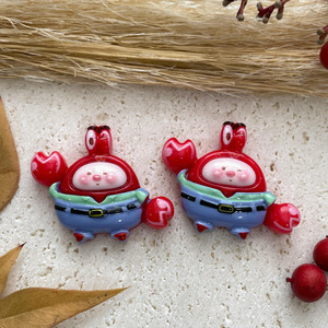 Adornos de Resina de <span class=keywords><strong>Bob</strong></span> <span class=keywords><strong>Esponja</strong></span> para Decoración DIY de Fundas de Teléfono y Zapatos - Product Image 6