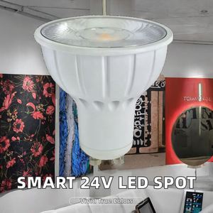 Ampoule LED intelligente 24V Dali DMX 0-10V à gradation 8W, faisceau étroit 10 degrés, éclairage Loxone, projecteurs à tension constante 24V - Product Image 2