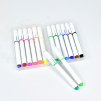 24 couleurs, stylos à aquarelle lavables vibrantes, marqueurs d'art non toxiques pour enfants, papeterie scolaire