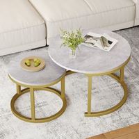 Ensembles de table basse ronde moderne de luxe Tables centrales d'hôtel Ensembles de table basse de salon à domicile