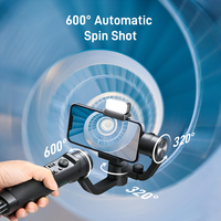 Hohem pour ISteady Mobile+ Stabilisateur de cardan pour smartphone à 3 axes Ultra grand angle 600 °   Enregistrement vidéo Inception pour Android iPhone