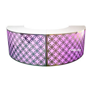 Khách Sạn Ngoài Trời LED Di Động Cong Quầy <span class=keywords><strong>Bar</strong></span> Cocktail <span class=keywords><strong>Acrylic</strong></span> Quầy <span class=keywords><strong>Bar</strong></span> Bảng Cho Đảng Và Sự Kiện Đám Cưới - Product Image 3