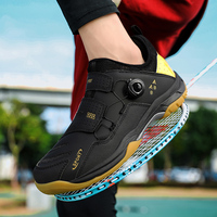 Chaussures de sport unisexes pour terrain intérieur, chaussures de badminton légères et respirantes, baskets de sport à boucle spirale, grandes tailles 35-45