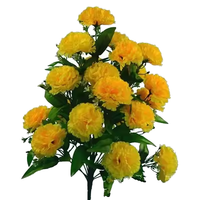 Décoration de fleurs de marguerite pour la Saint-Valentin, en soie et plastique, 7 têtes, accessoires de tir de boules, simulation, aménagement de lieu, vente en gros