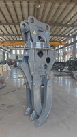 Mini-excavatrice LISEN, grappin hydraulique pour déchets, 5-10 tonnes, rotation à 360°, garantie 1 an, pour les petits travaux de manutention de déchets
