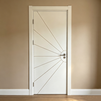 Portes intérieures battantes SunnyTech au design moderne en WPC, matériau composite imperméable, pour maison et appartement, en polymère plastique peint