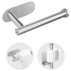 <span class=keywords><strong>Porte</strong></span>-papier toilette en nickel brossé, <span class=keywords><strong>sans</strong></span> perçage, en acier inoxydable, adhésif, pour salle de bain - Product Image 1