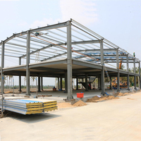 Edificio de Estructura de Acero Prefabricado Personalizado, Bajo Costo, Oficina, Fábrica, Taller, Almacén
