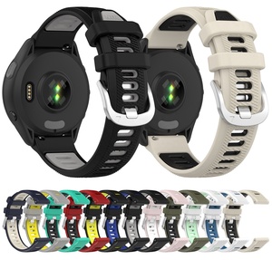 18 20 22mmシリコンスマートウォッチストラップGarmin Forerunner用165 265 255 Music Vivoactive <span class=keywords><strong>3</strong></span> 4 5 Venu <span class=keywords><strong>2</strong></span> SQ <span class=keywords><strong>3</strong></span> <span class=keywords><strong>3</strong></span> 3Sブレスレットランバンド - Product Image 5