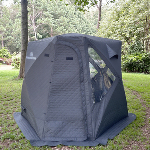 Tùy Chỉnh Xách Tay Vuông Cách Điện Ngoài Trời Tắm Hơi Lều Cho Mùa Hè Nóng Câu Cá Mùa Đông Thể Thao Tuyết Ice Cube Đi Bộ Đường Dài Cắm Trại Sợi Thủy Tinh - Product Image 6