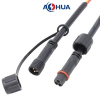 AOHUA Fabrication en Usine de Bande de Led Câble Étanche 2 broches Connecteur Mâle M10 10mm Pré-câblé Mâle Femelle IP65