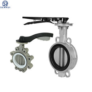 Vanne papillon à poignée manuelle en fonte d'acier inoxydable de type bagage Dn150 14 pouces, fabrication directe d'usine, prix compétitif - Product Image 2