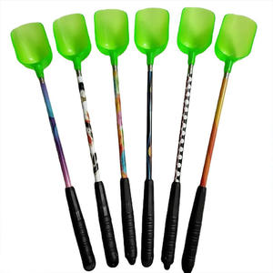 Cuillère à appât télescopique colorée en acier inoxydable, outil de pêche en trois sections pour la pêche à la carpe en eau douce - Product Image 1