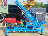 Foreuse de puits compacte 100m 120m 150m, portable, rotative, à moteur diesel, hydraulique, pour puits d'eau