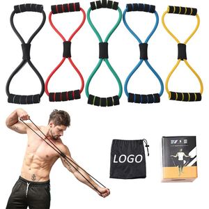 Ensemble de bandes de résistance Pilates en forme de 8, neuves et personnalisées, pour la salle de sport, le fitness, l'<span class=keywords><strong>exercice</strong></span>, le yoga, l'entraînement en boucle et en barre pour la <span class=keywords><strong>musculation</strong></span> - Product Image 1