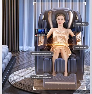 Fauteuil de massage musical de luxe C101 à gravité zéro avec <span class=keywords><strong>cuir</strong></span> PU, compresseur d'air, design pliable, chauffage portable à commande au pied - Product Image 5