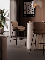 Chaise de bar légère, luxueuse, moderne et simple pour la maison, tabouret haut pour îlot de cuisine ou comptoir.