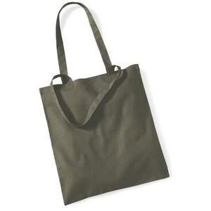 Bolsa de Mano Westford Mill Italy 100% Algodón Verde Oliva Talla Única Casual Promocional - Product Image 1