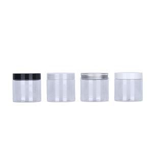 Transparent Pet Cylinder Bottle 200Ml Screw Cap Cosmetic Cream <b>Container</b> General Packaging - Product Image 4