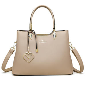 Sac à bandoulière personnalisé élégant et simple de créateur à la mode avec poignée supérieure pour dames filles sac seau fourre-tout en cuir PU - Product Image 1